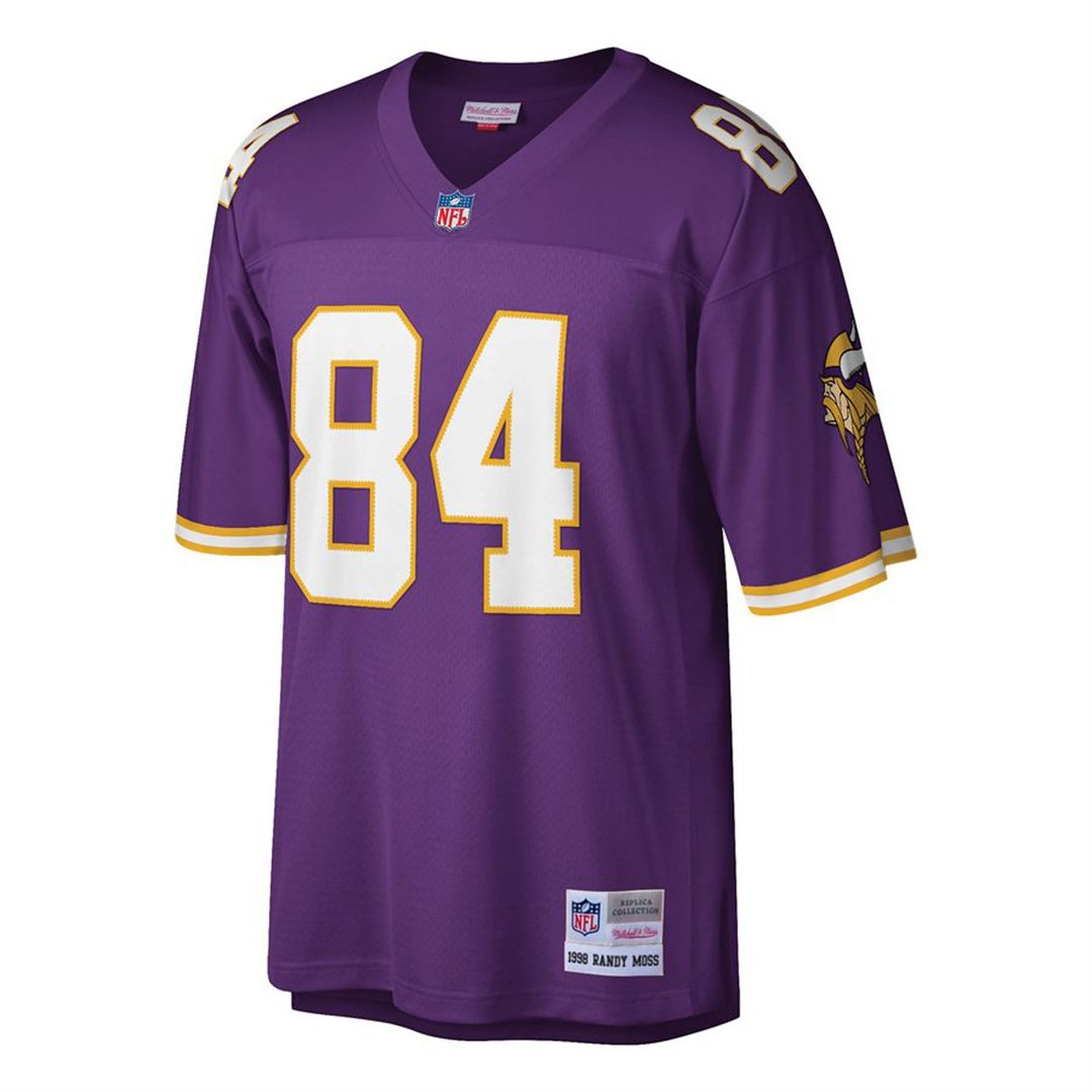 Minnesota Vikings Randy Moss Purple Big & Tall 1998 Retired Player Replica Jersey product image 2, provided for visual
