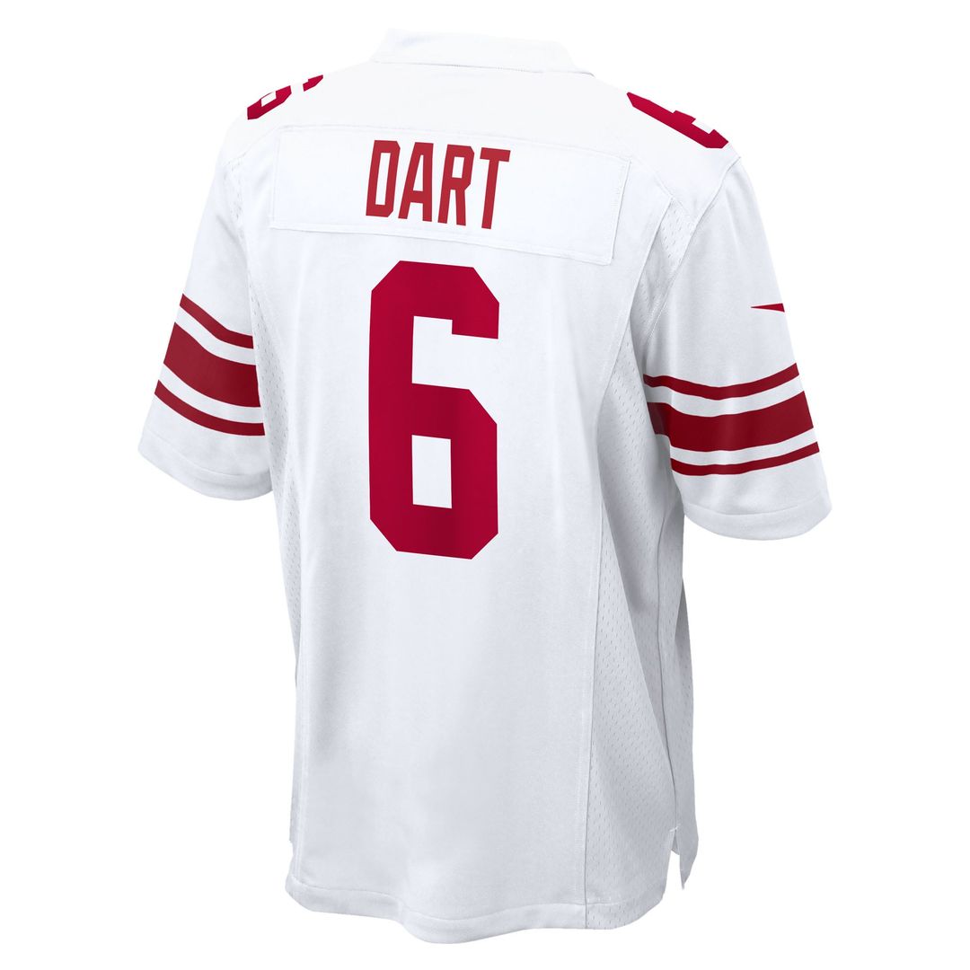 New York Giants Jaxson Dart Red Alternate Century Red Game Jersey product image 28, provided for visual reference and