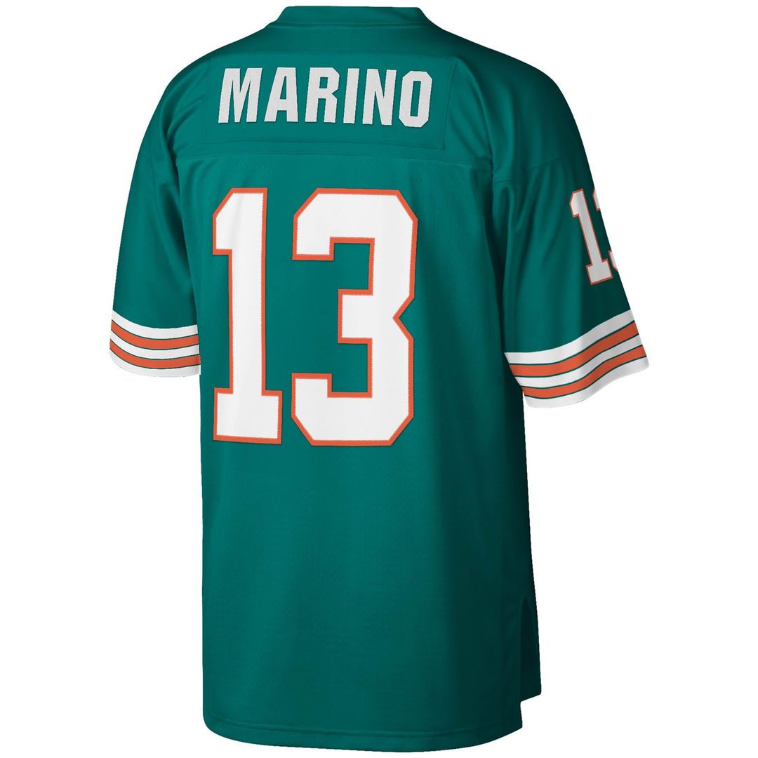 Miami Dolphins Dan Marino Aqua Legacy Replica Jersey product image 3, provided for visual reference and product detail review