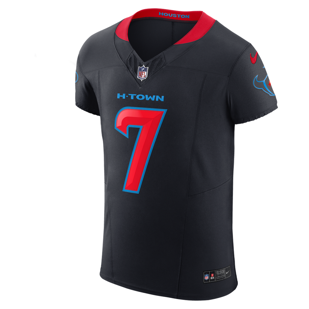 Houston Texans C.J. Stroud Navy Alternate 2 Vapor F.U.S.E. Elite Jersey product image 6, provided for visual reference and