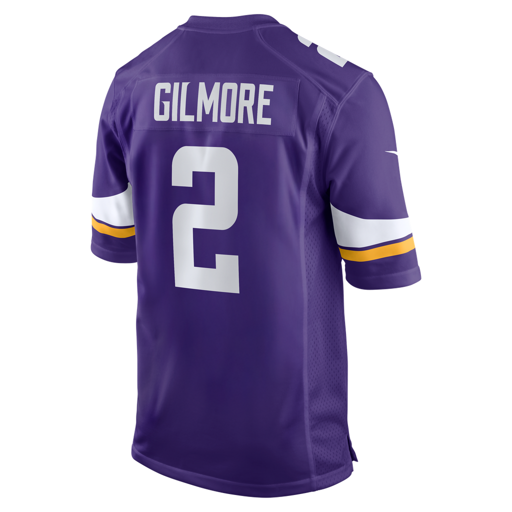 Minnesota Vikings Stephon Gilmore Purple Game Jersey product image 3, provided for visual reference and product detail review
