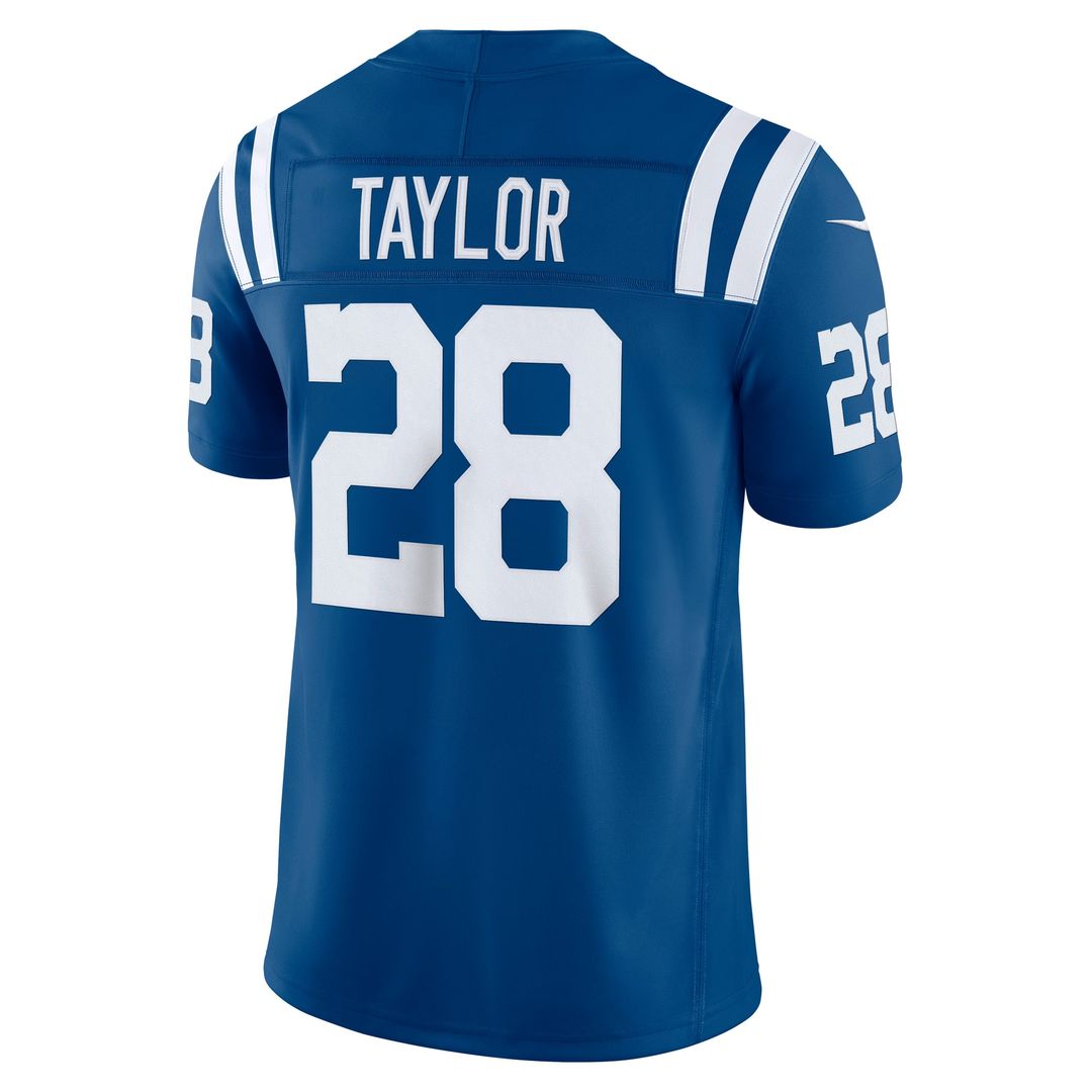 Indianapolis Colts Jonathan Taylor White Vapor F.U.S.E. Stitched Limited Jersey product image 9, provided for visual