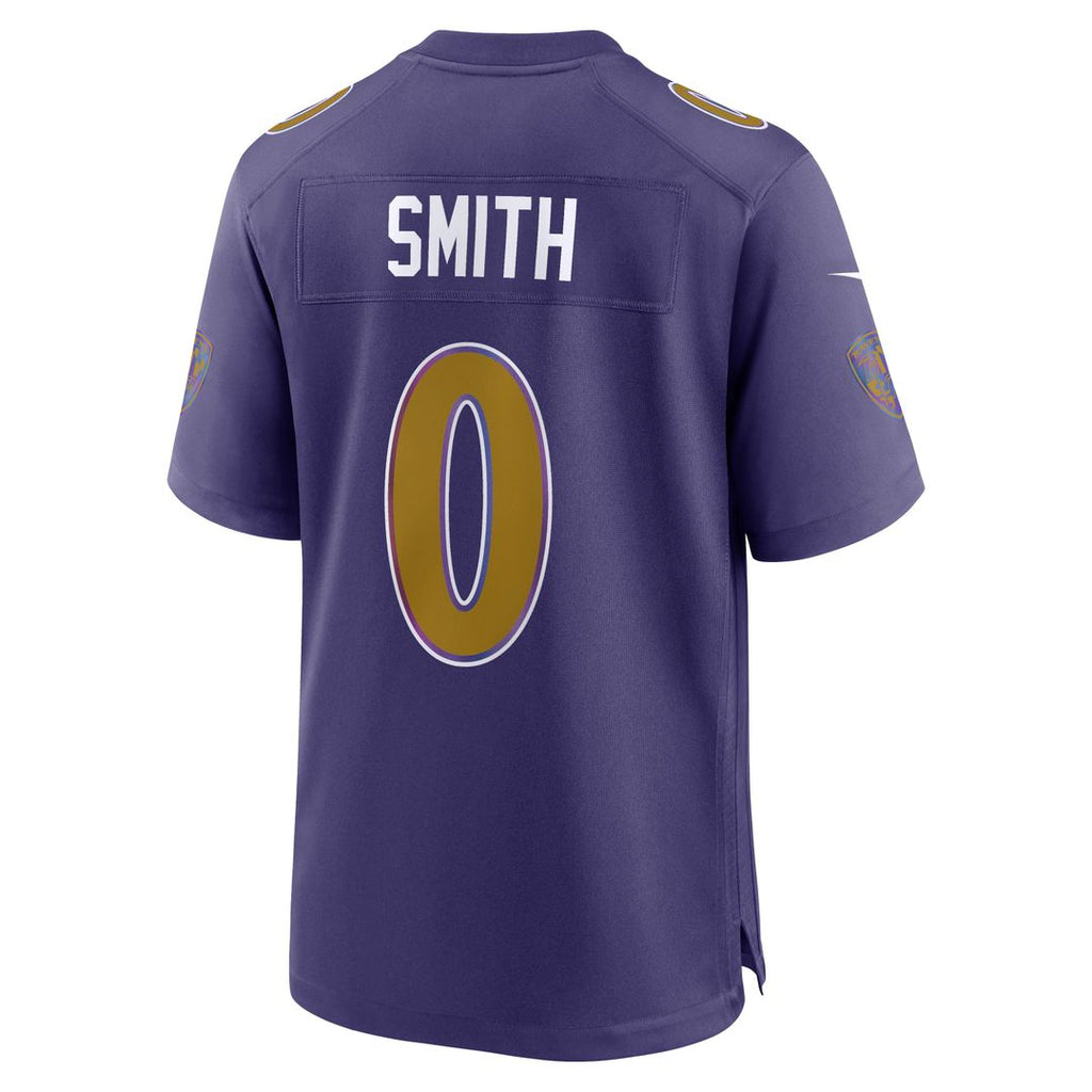 Baltimore Ravens Roquan Smith Purple Alternate Game Jersey product image 3, provided for visual reference and product detail
