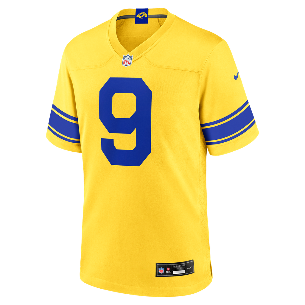 Los Angeles Rams Matthew Stafford Classic Sol Game Jersey product image 5, provided for visual reference and product detail