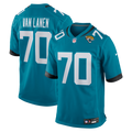 Jacksonville Jaguars Cole Van Lanen Teal Game Player Jersey product image 1, provided for visual reference and product