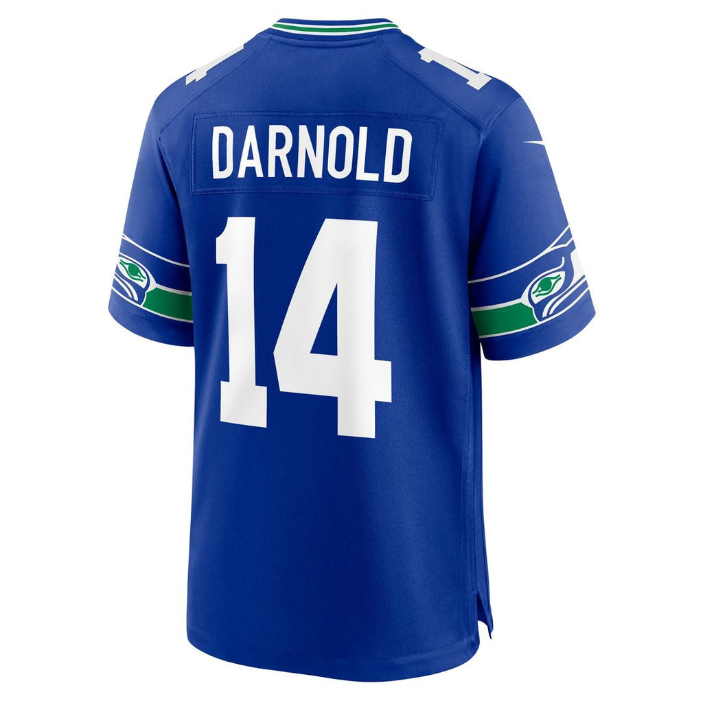 Seattle Seahawks Sam Darnold White Game Jersey product image 12, provided for visual reference and product detail review