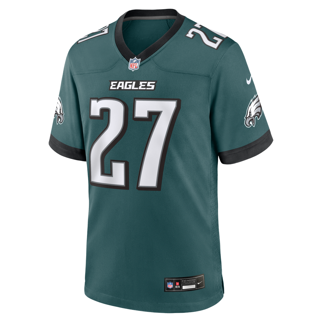 Philadelphia Eagles Quinyon Mitchell Midnight Green Team Game Jersey product image 2, provided for visual reference and