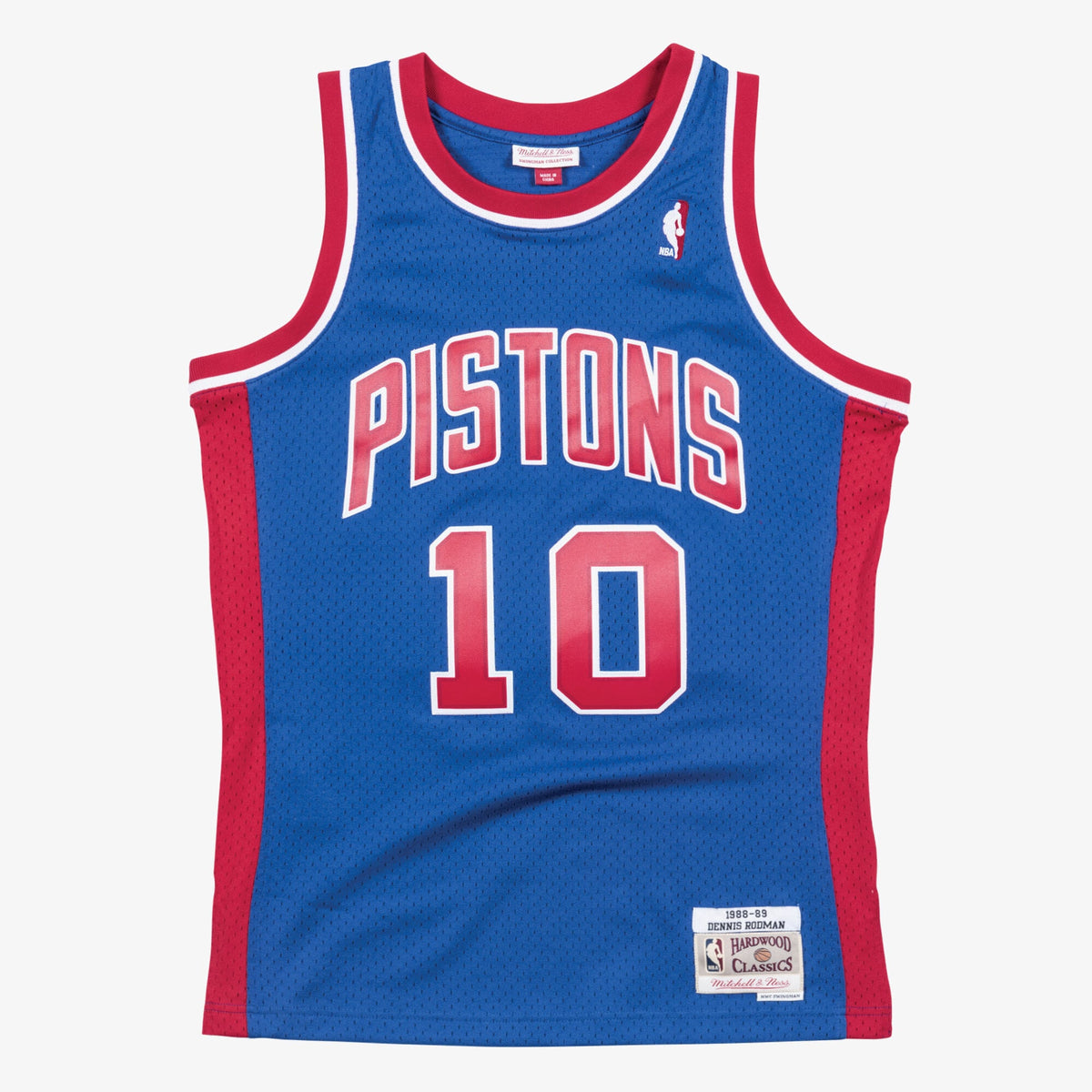 Dennis Rodman Detroit Pistons 1988-89 Swingman Road Jersey product image 1, provided for visual reference and product detail