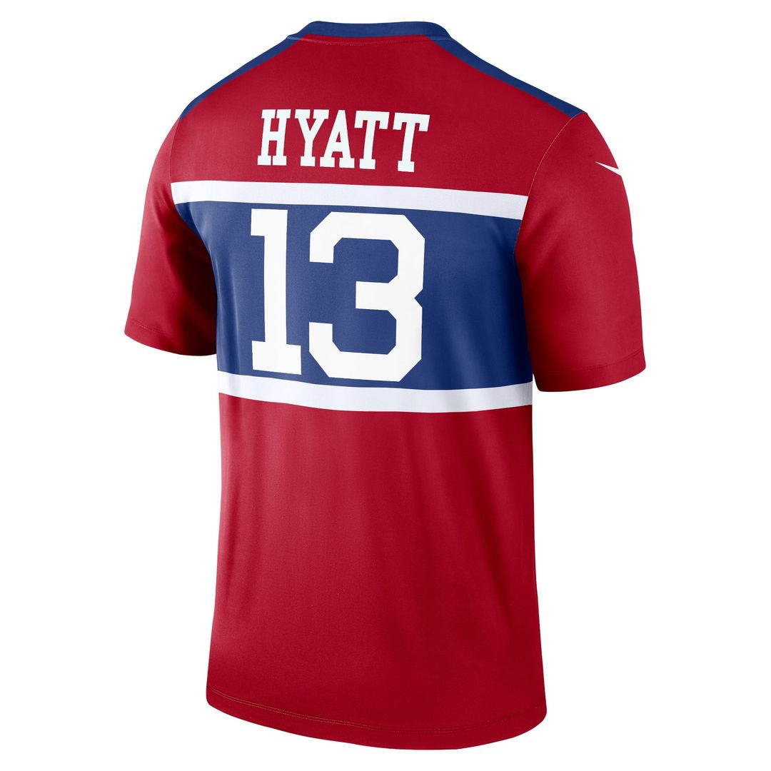 New York Giants Jalin Hyatt Red Legend Player Performance Top product image 3, provided for visual reference and product