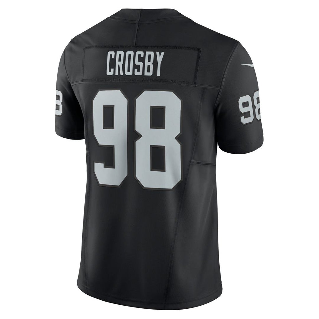 Las Vegas Raiders Maxx Crosby Black Vapor F.U.S.E. Limited Jersey product image 3, provided for visual reference and product