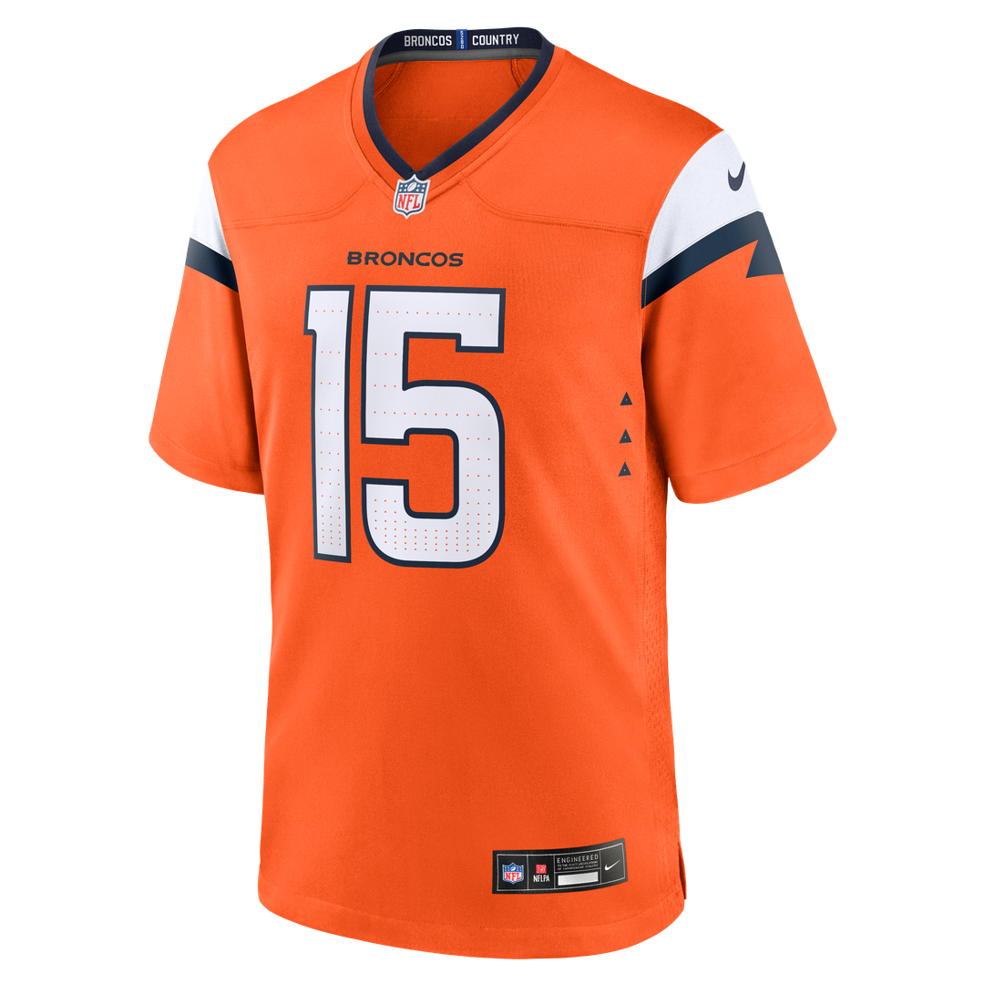 Denver Broncos Nik Bonitto Orange Team Game Jersey product image 10, provided for visual reference and product detail review