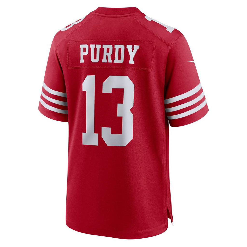 San Francisco 49ers Brock Purdy Scarlet Game Player Jersey product image 13, provided for visual reference and product