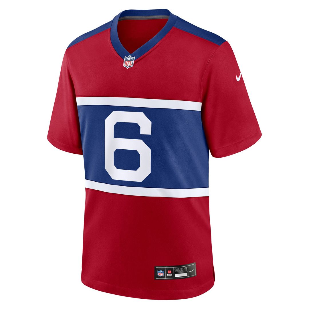 New York Giants Jaxson Dart Royal Team Game Jersey product image 31, provided for visual reference and product detail review