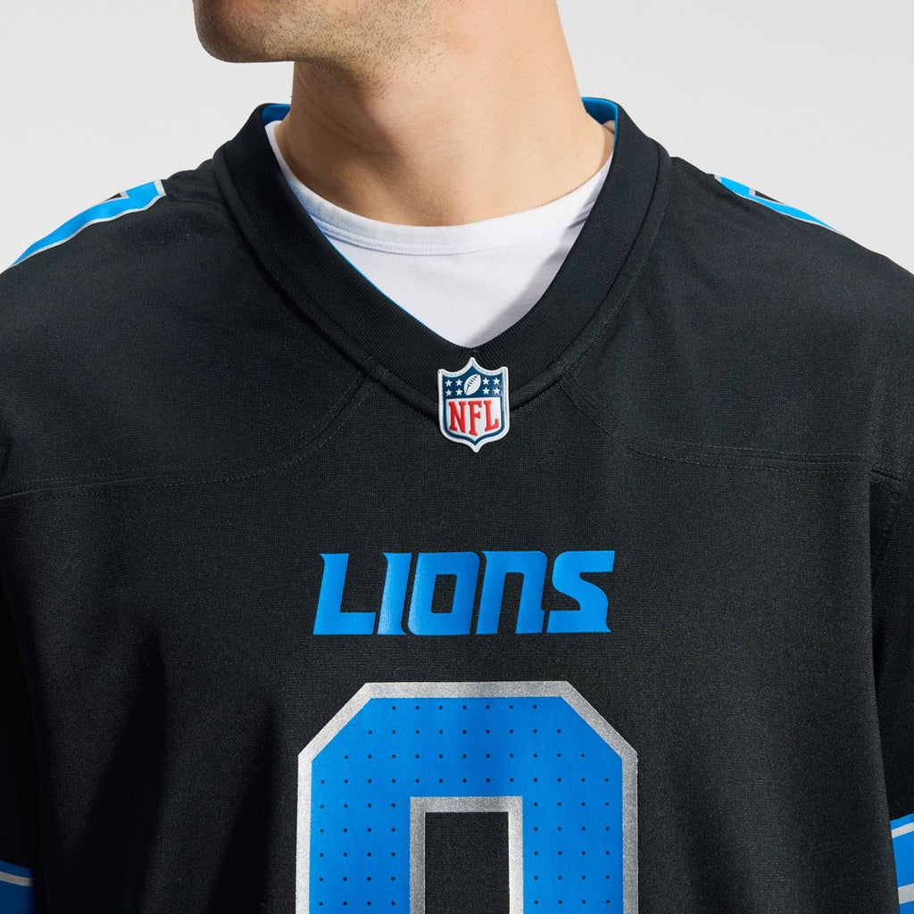 Detroit Lions Jahmyr Gibbs White Game Player Jersey product image 15, provided for visual reference and product detail review