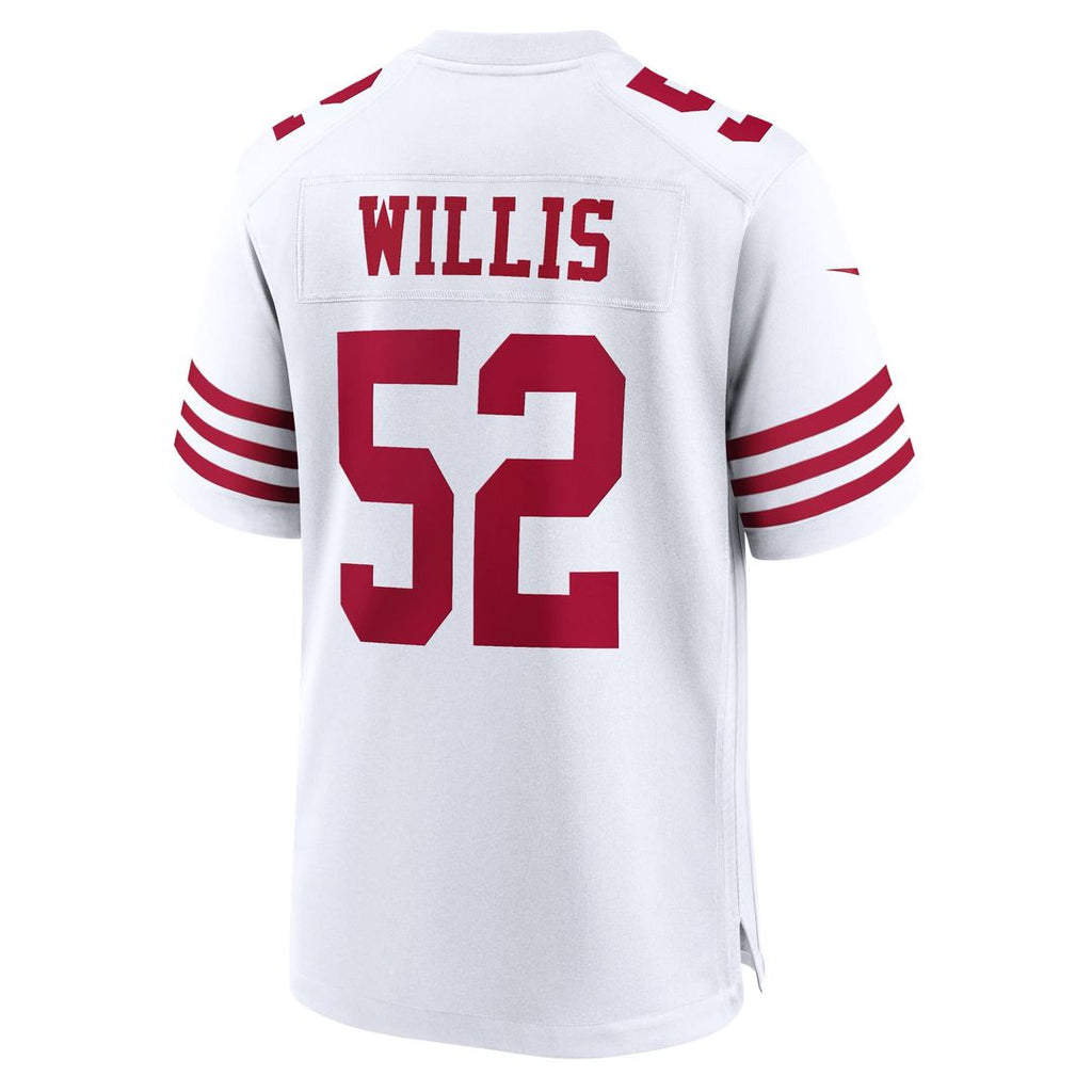 San Francisco 49ers Patrick Willis White Retired Player Game Jersey product image 3, provided for visual reference and