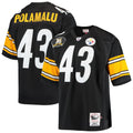 Pittsburgh Steelers 2007 Troy Polamalu Black Authentic Throwback Retired Player Jersey product image 1, provided for visual