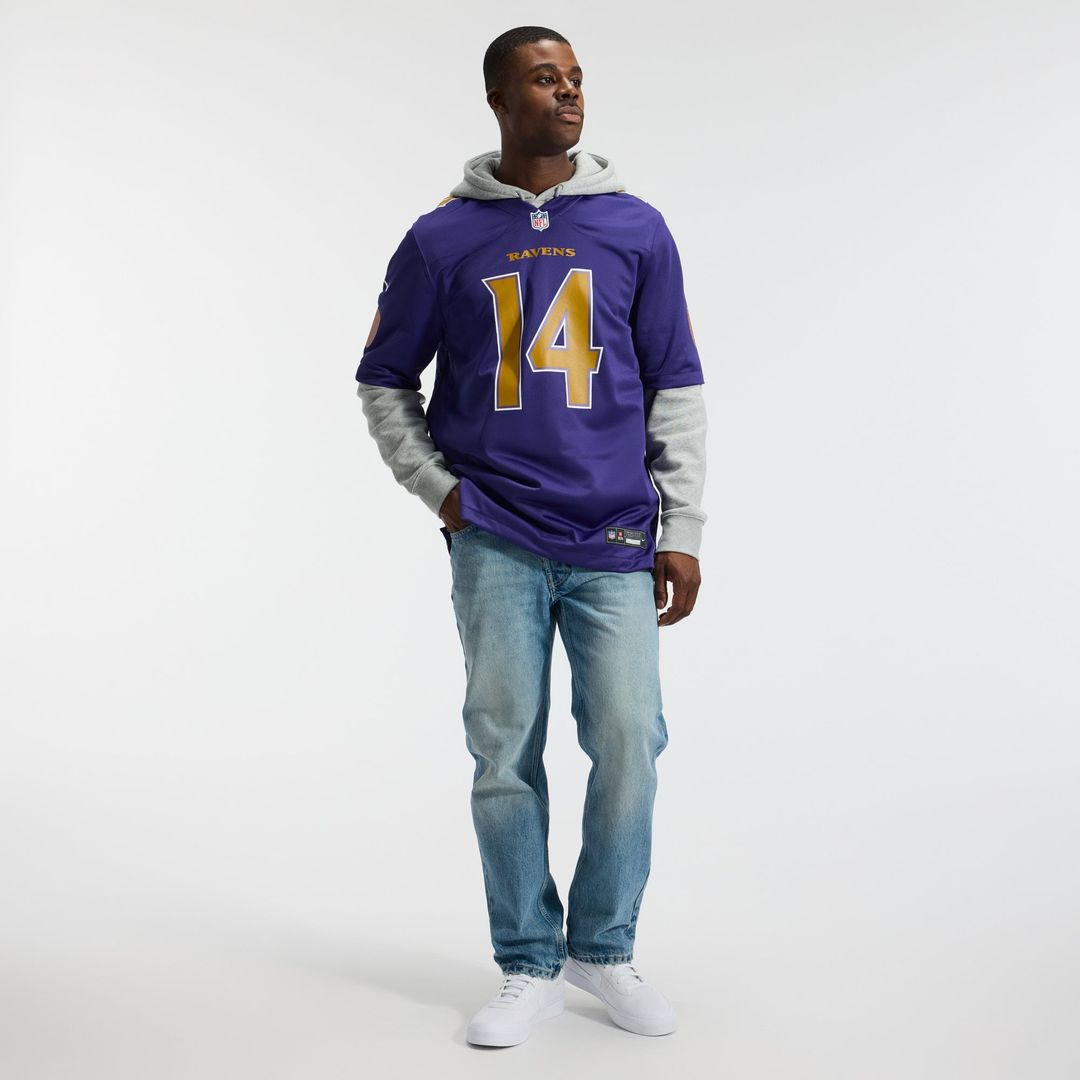 Baltimore Ravens Kyle Hamilton Purple Alternate Game Jersey product image 4, provided for visual reference and product