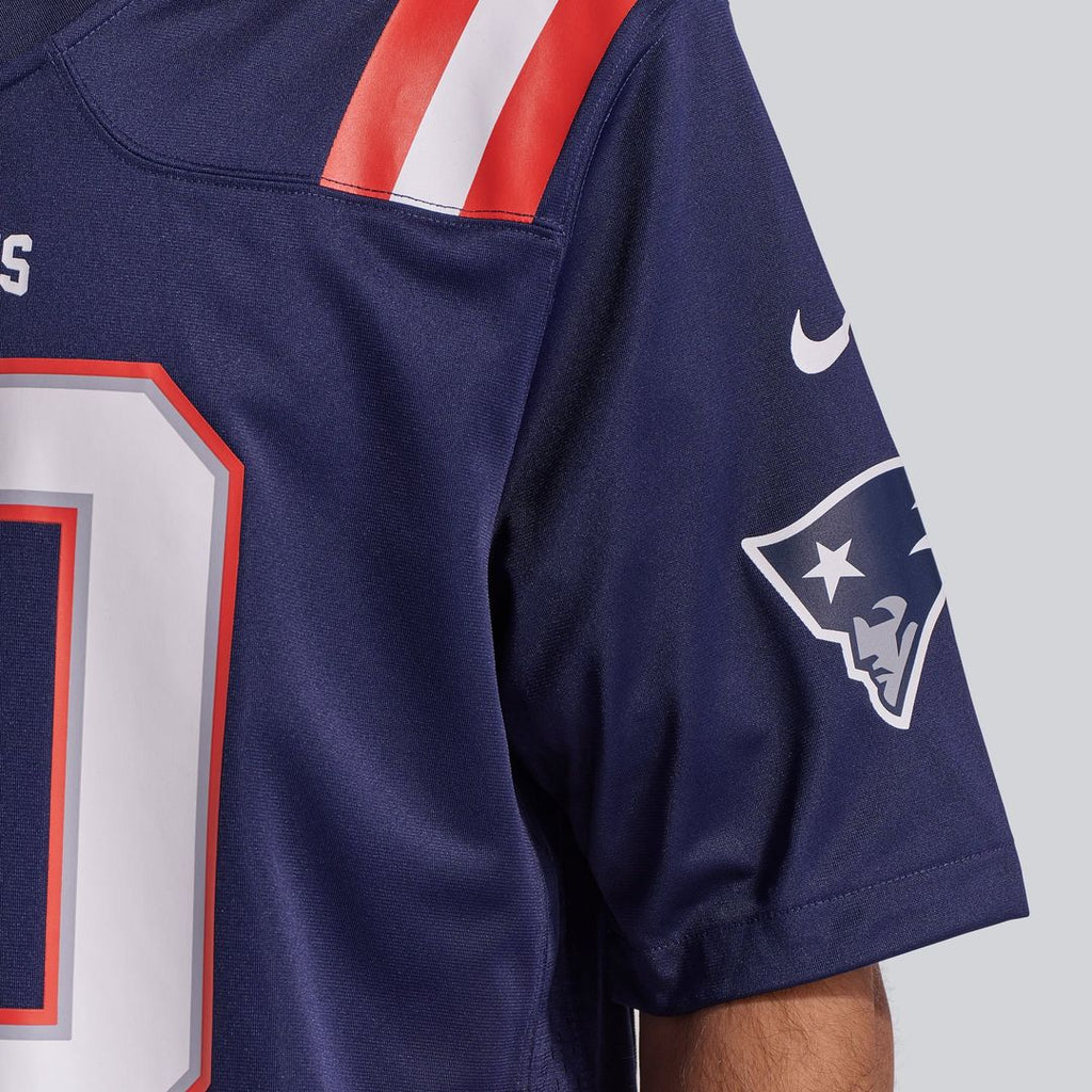 New England Patriots Drake Maye Navy Player Game Jersey product image 13, provided for visual reference and product detail