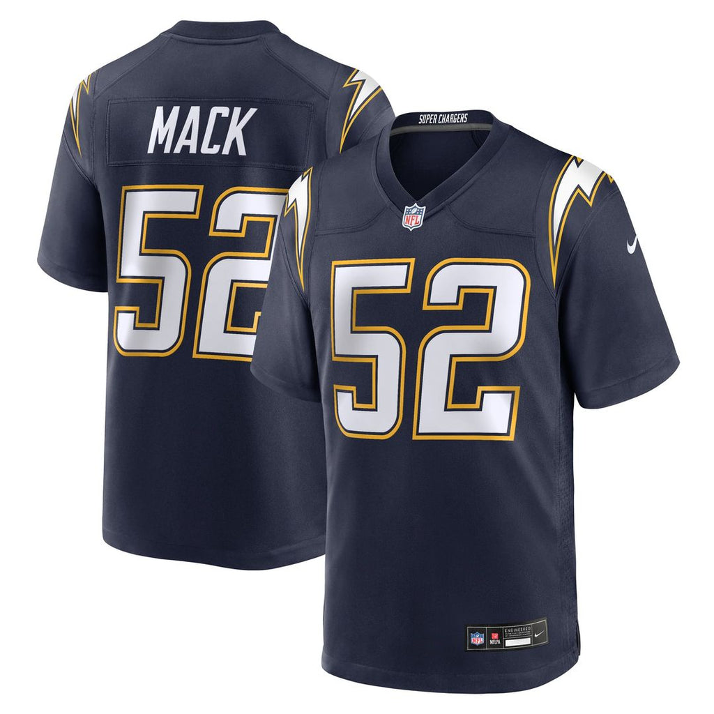 Los Angeles Chargers Khalil Mack Gold Alternate Charger Power Game Player Jersey product image 7, provided for visual