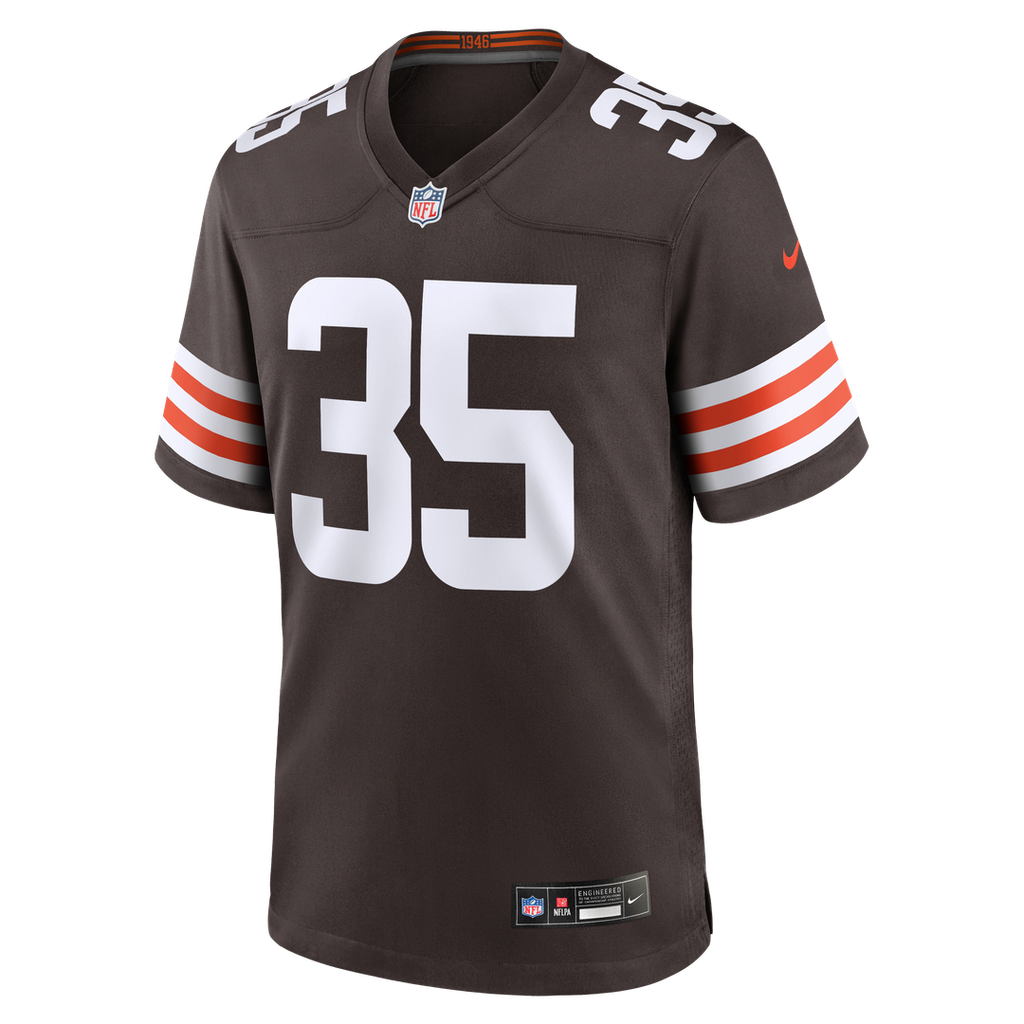 Cleveland Browns Toriano Pride Jr. Brown Team Game Jersey product image 4, provided for visual reference and product detail