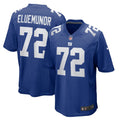 New York Giants Jermaine Eluemunor Royal Team Game Jersey product image 1, provided for visual reference and product detail