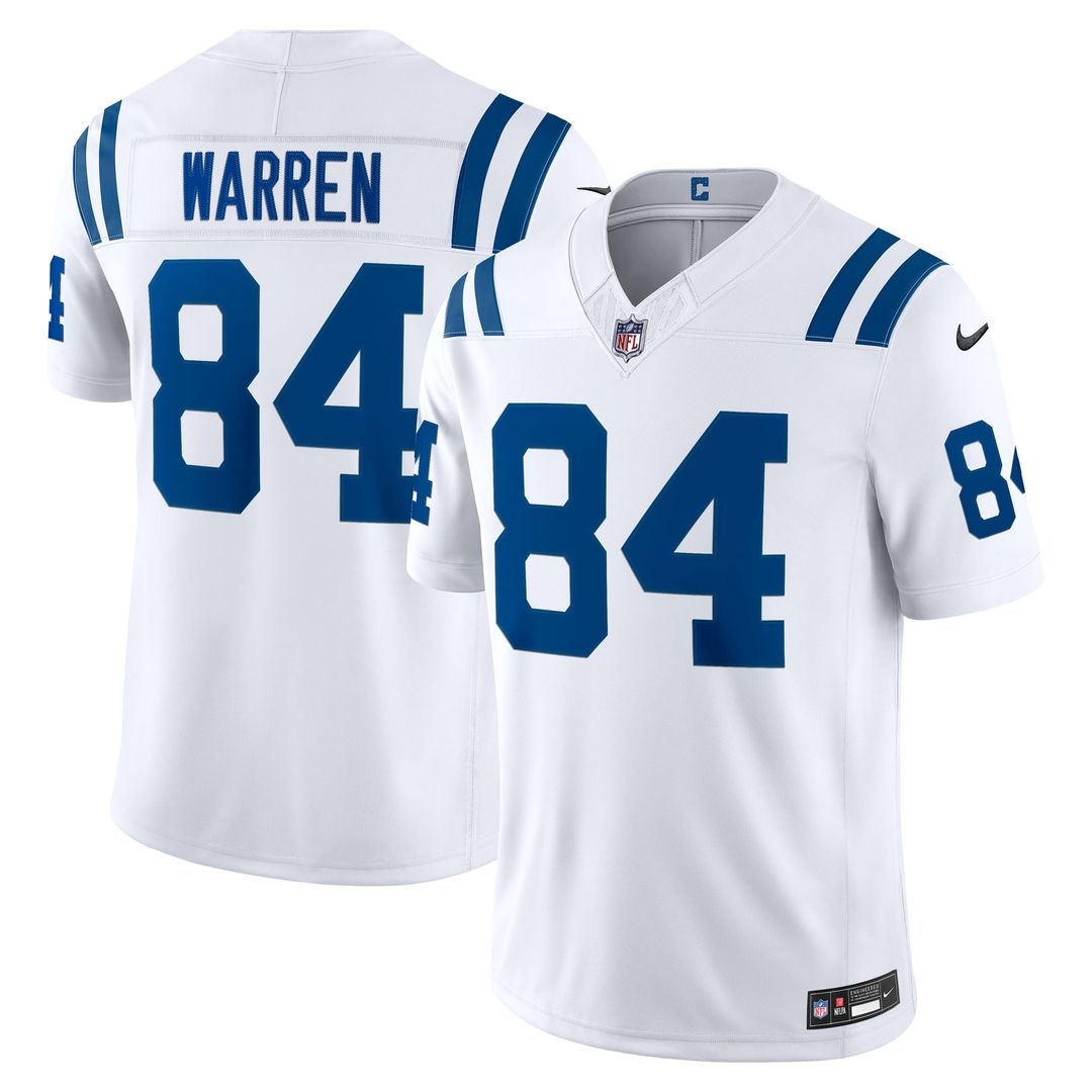 Indianapolis Colts Tyler Warren White Vapor F.U.S.E. Stitched Limited Jersey product image 4, provided for visual reference