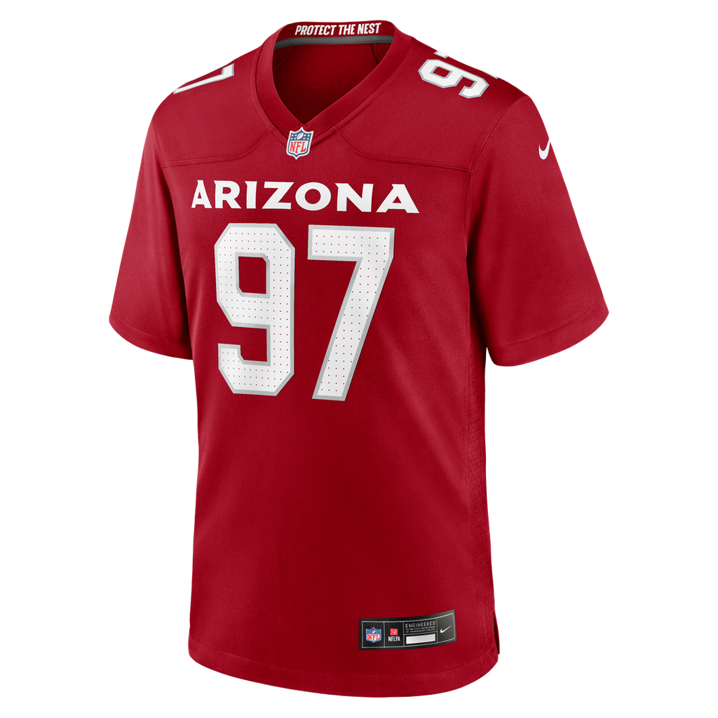Arizona Cardinals Walter Nolen Cardinal Game Player Jersey product image 2, provided for visual reference and product detail