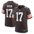 Cleveland Browns Jerome Baker Brown Team Game Jersey product image 1, provided for visual reference and product detail review