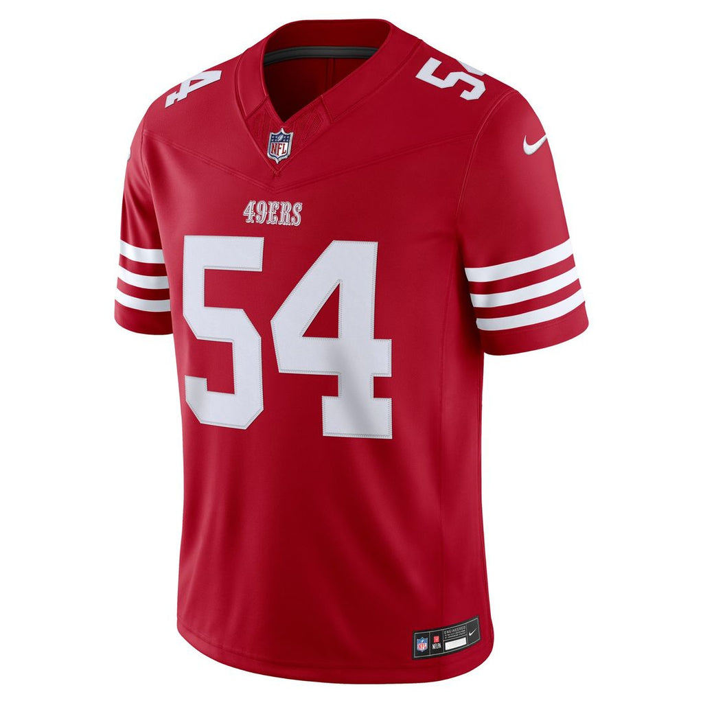 San Francisco 49ers Fred Warner White Alternate Vapor F.U.S.E. Stitched Limited Jersey product image 8, provided for visual