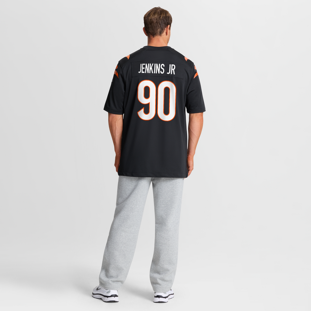 Cincinnati Bengals Kris Jenkins Jr. Black Game Jersey product image 8, provided for visual reference and product detail
