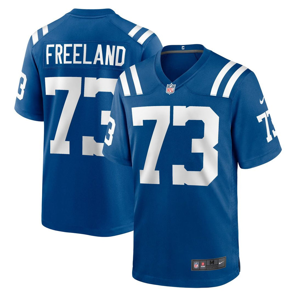 Indianapolis Colts Blake Freeland Royal Team Game Jersey product image 1, provided for visual reference and product detail