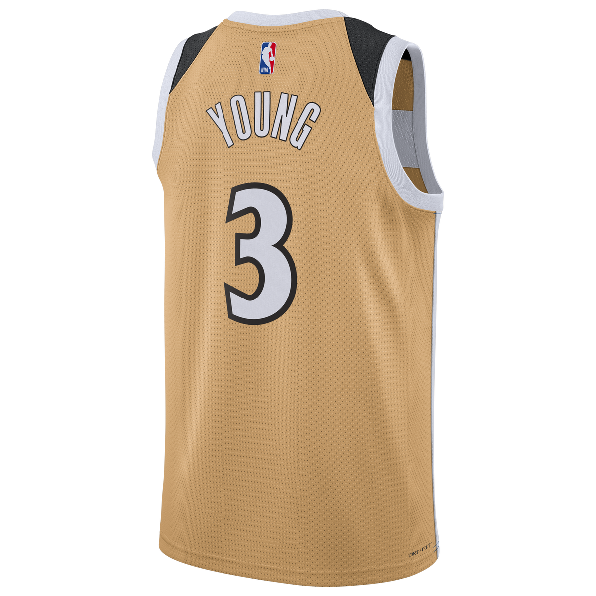 Trae Young Washington Wizards 2025/26 City Edition Swingman Jersey - Tan - Unisex product image 4, provided for visual