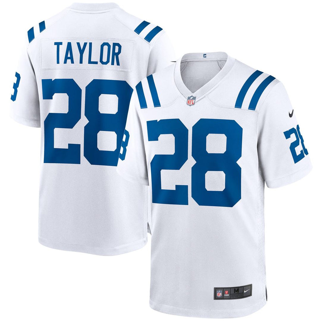 Indianapolis Colts Jonathan Taylor White Game Jersey product image 4, provided for visual reference and product detail review