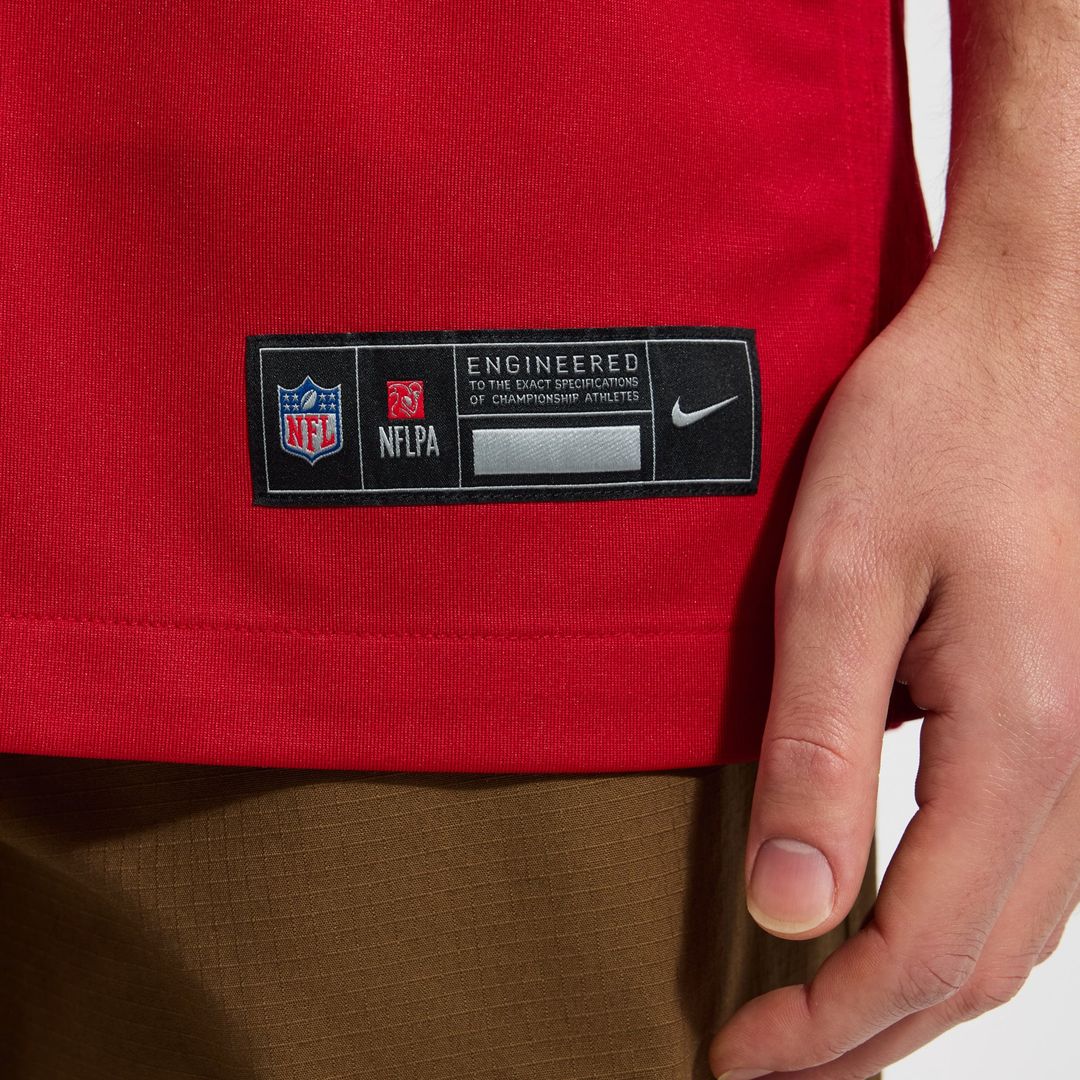 Atlanta Falcons Jalon Walker Red Game Jersey product image 8, provided for visual reference and product detail review