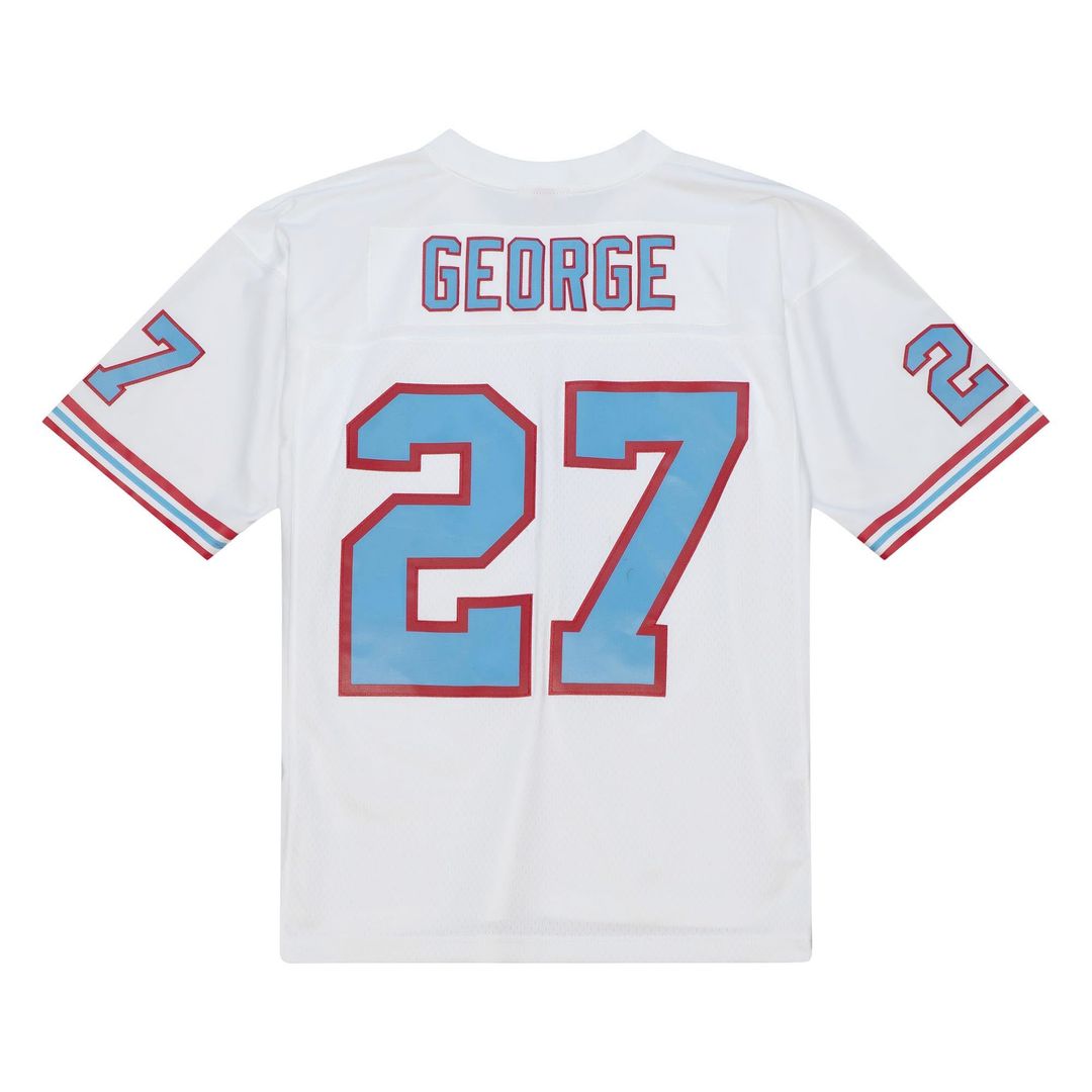 Tennessee Oilers Eddie George White Legacy Replica Jersey product image 3, provided for visual reference and product detail