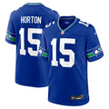 Seattle Seahawks Tory Horton Royal Alternate Game Jersey product image 1, provided for visual reference and product detail