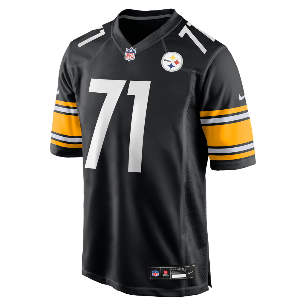 Pittsburgh Steelers Max Iheanachor Black Team Game Jersey product image 2, provided for visual reference and product detail