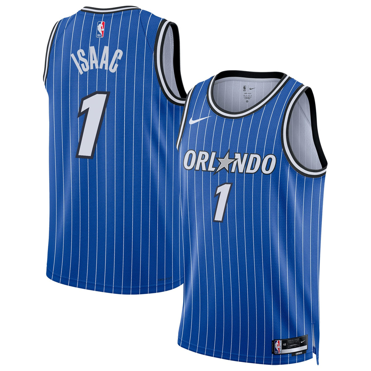 Jonathan Isaac Orlando Magic Icon Edition Replica Swingman Jersey - Blue - Unisex product image 1, provided for visual