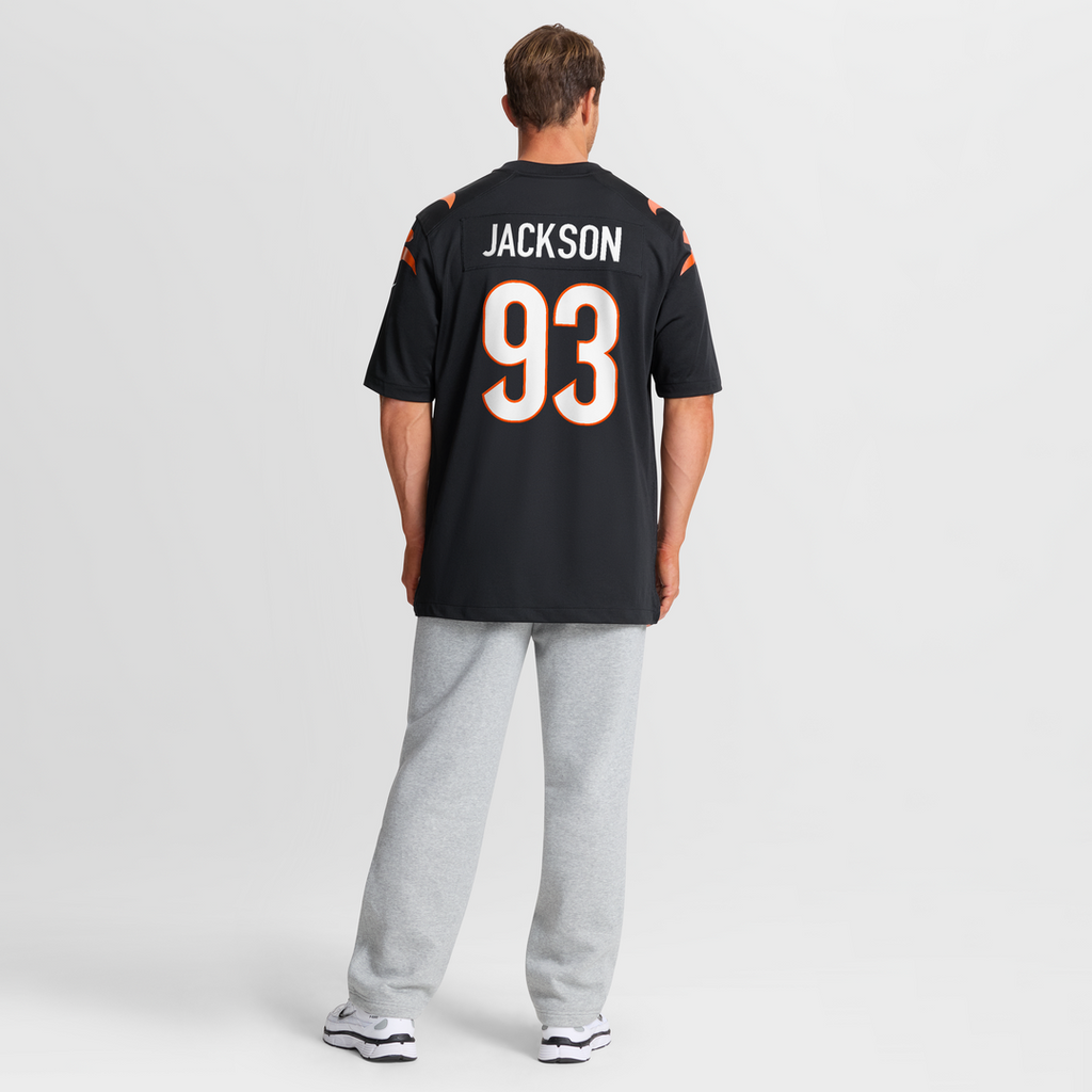 Cincinnati Bengals McKinnley Jackson Black Game Jersey product image 8, provided for visual reference and product detail