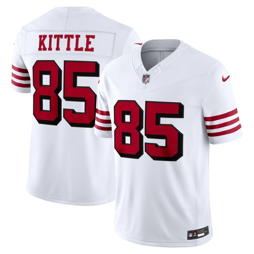 San Francisco 49ers George Kittle White Alternate Vapor F.U.S.E. Stitched Limited Jersey product image 4, provided for