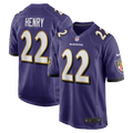 Baltimore Ravens Derrick Henry Purple Game Player Jersey product image 1, provided for visual reference and product detail