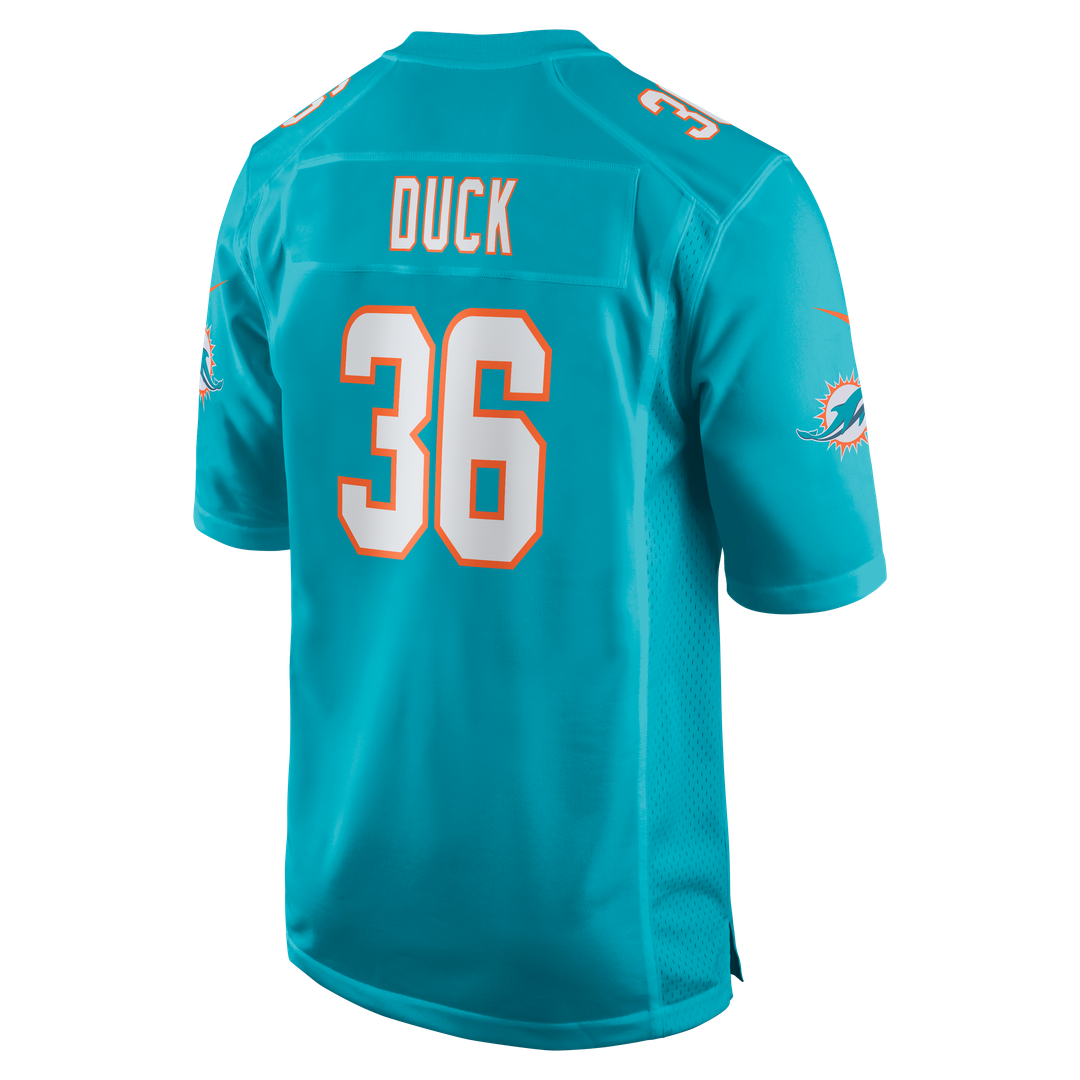 Miami Dolphins Storm Duck Aqua Game Jersey product image 3, provided for visual reference and product detail review