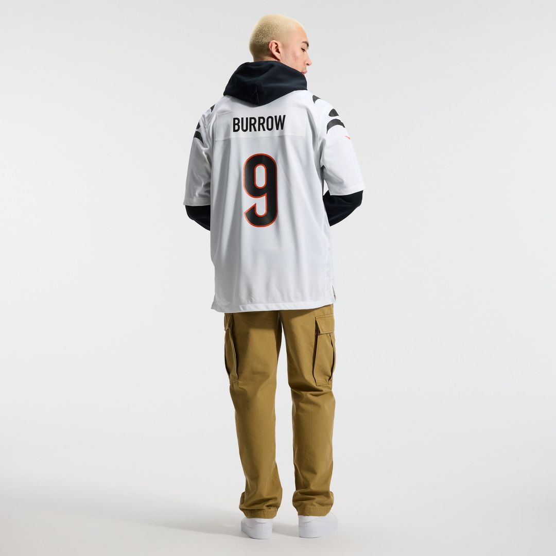 Cincinnati Bengals Joe Burrow Orange Alternate Game Jersey product image 31, provided for visual reference and product