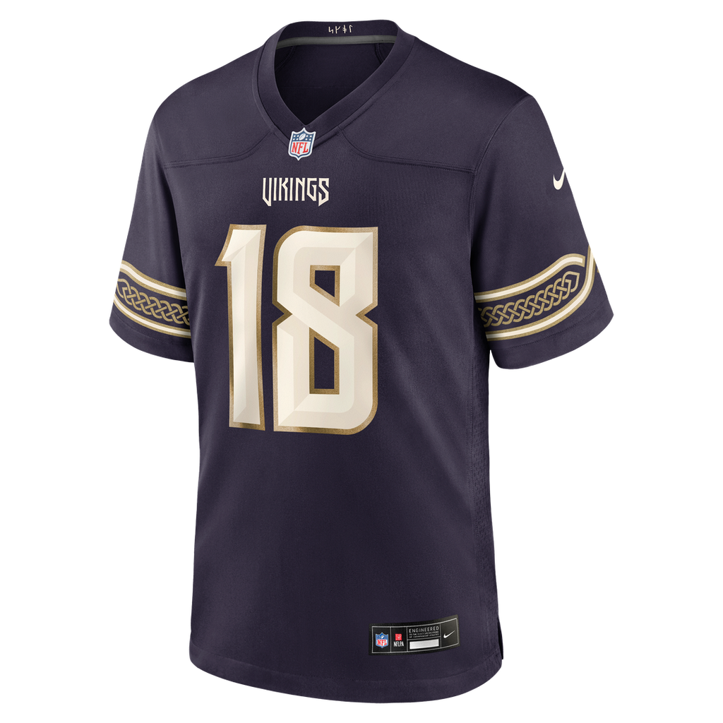 Minnesota Vikings Justin Jefferson Purple 2026 Rivalries Collection Game Jersey product image 6, provided for visual