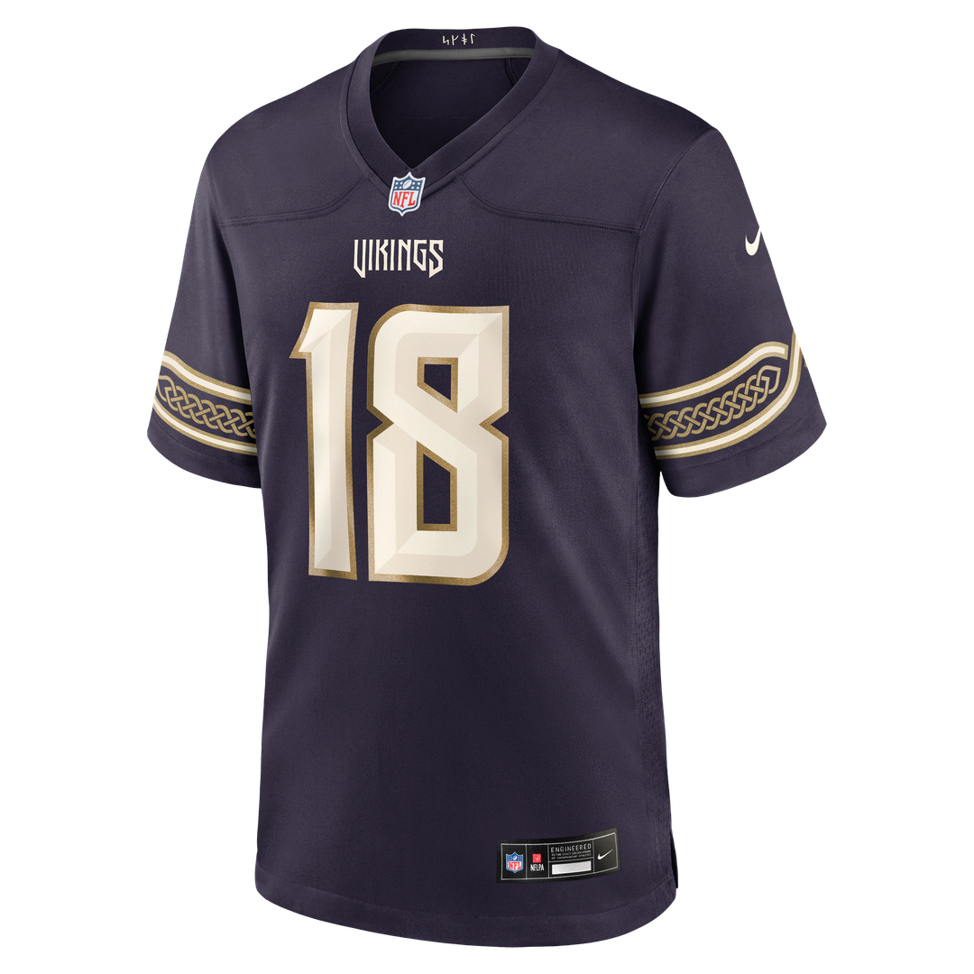 Minnesota Vikings Justin Jefferson Purple 2026 Rivalries Collection Game Jersey product image 6, provided for visual