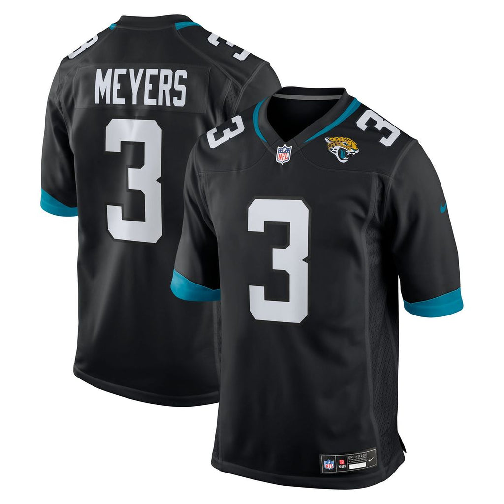 Jacksonville Jaguars Jakobi Meyers Teal Team Game Jersey product image 11, provided for visual reference and product detail