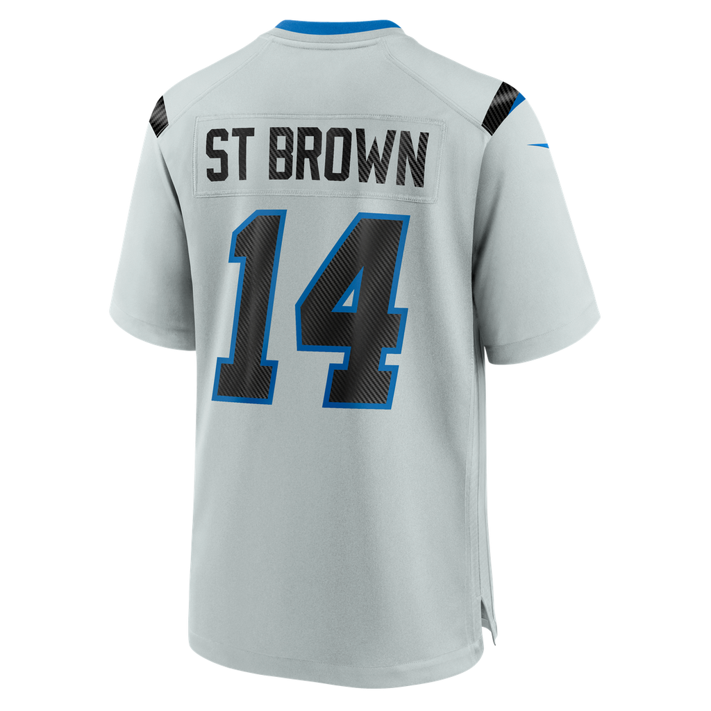 Detroit Lions Amon-Ra St. Brown Silver 2026 Rivalries Collection Game Jersey product image 3, provided for visual reference