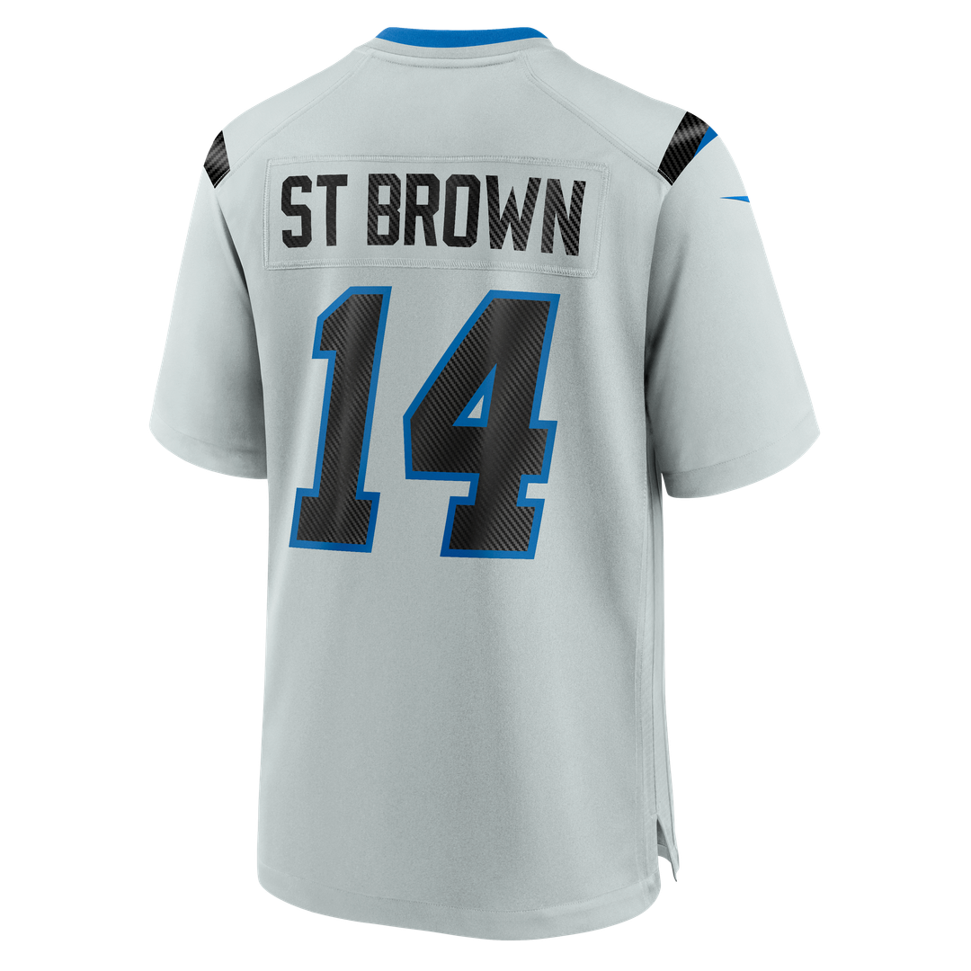 Detroit Lions Amon-Ra St. Brown Silver 2026 Rivalries Collection Game Jersey product image 3, provided for visual reference