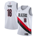 Yang Hansen Portland Trail Blazers Association Edition Replica Swingman Jersey - White - Unisex product image 1, provided