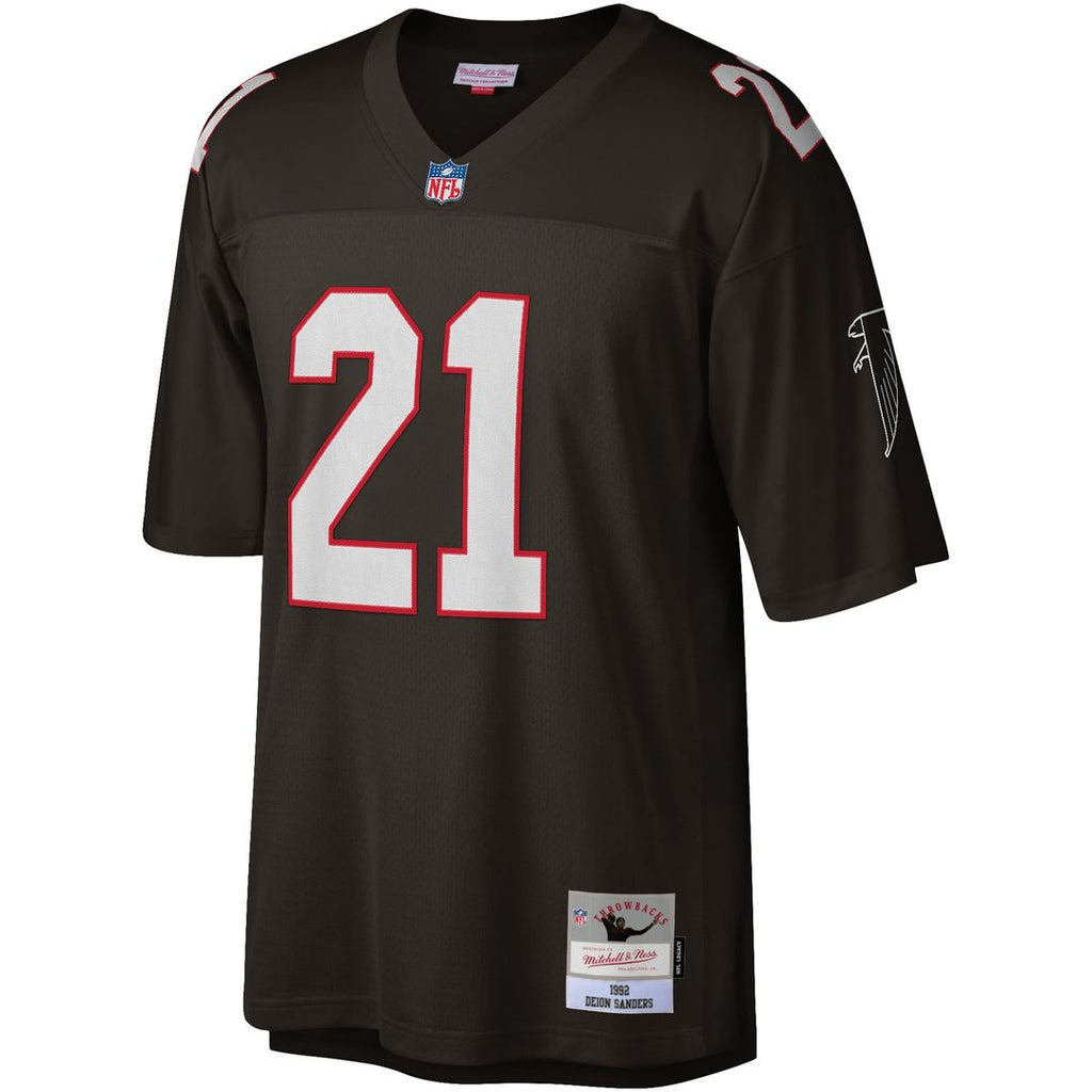 Atlanta Falcons Deion Sanders Red Legacy Replica Jersey product image 11, provided for visual reference and product detail